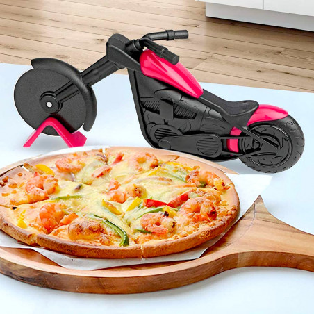 Roulette à Pizza Moto Chopper - L'outil de coupe qui a du style - MyCrazyStuff.com