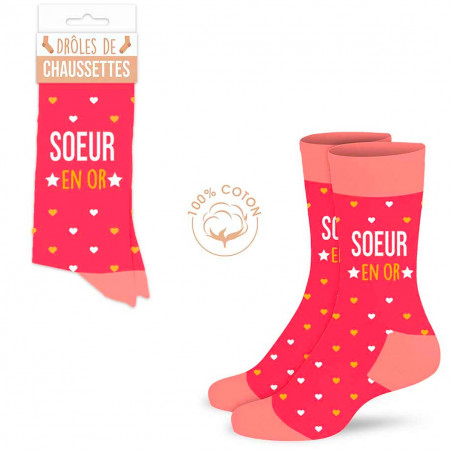 Ensemble mug et chaussettes Soeur