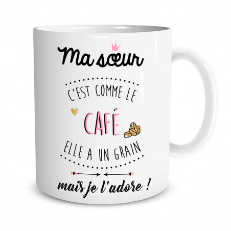Ensemble mug et chaussettes Soeur
