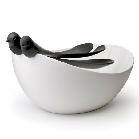 Saladier couverts oiseaux