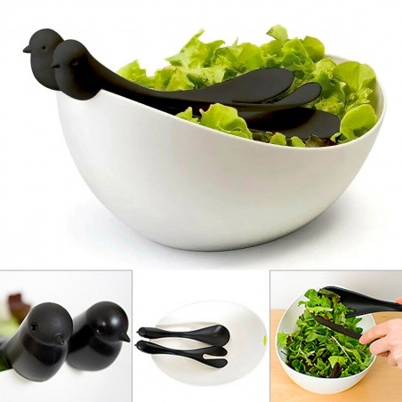 Saladier couverts oiseaux