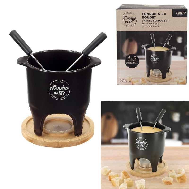 Service à fondue à la bougie