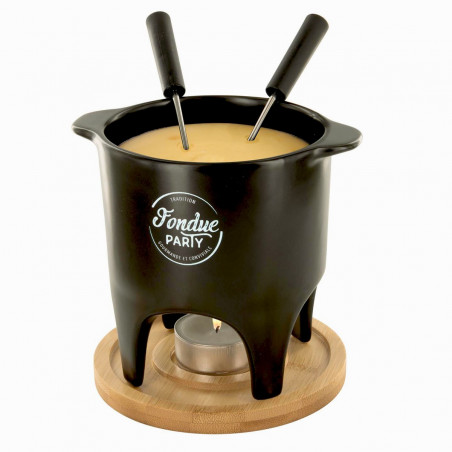 Service à fondue à la bougie