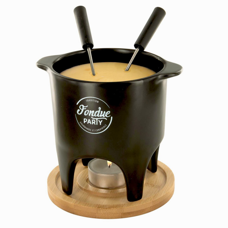 Service à fondue à la bougie