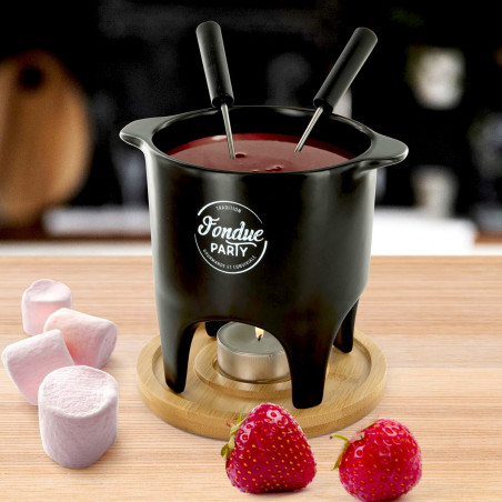 Service à fondue à la bougie