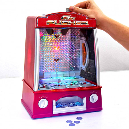 Jeu de foire pousseur de pièces