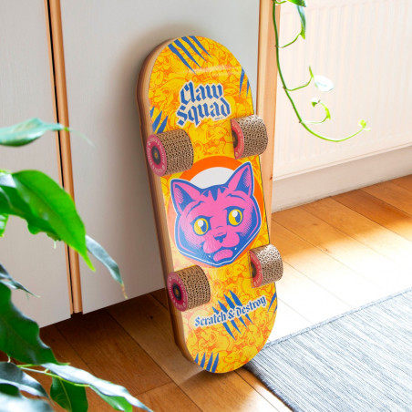 Grattoir skateboard pour chat