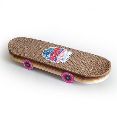 Grattoir skateboard pour chat