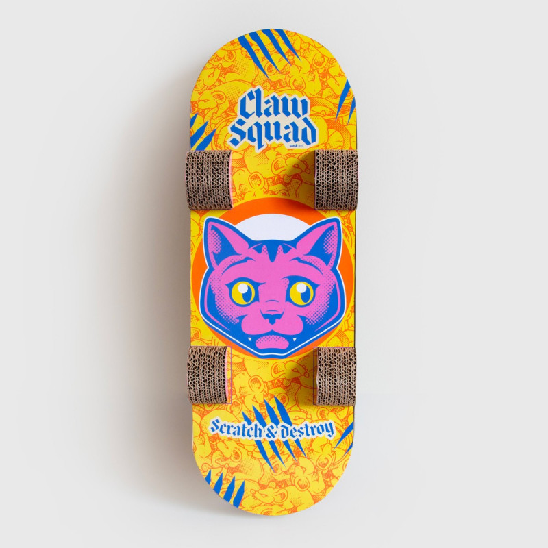Grattoir skateboard pour chat
