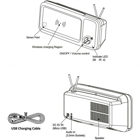 Smart TV chargeur smartphone 3 en 1