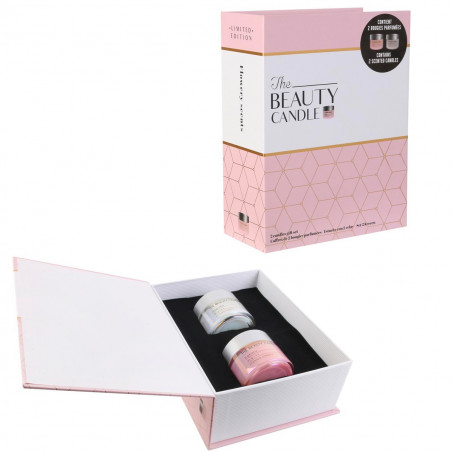 Coffret beauté 2 bougies parfumées