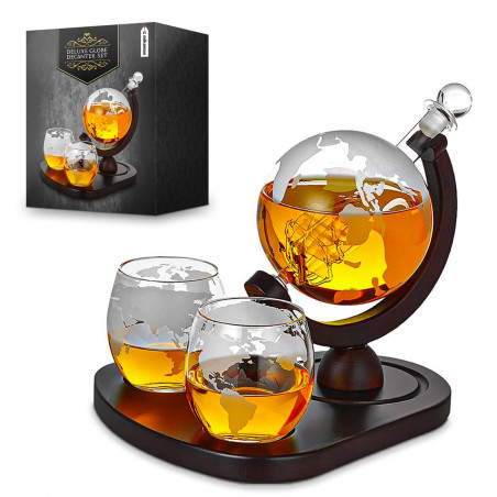 Carafe Prestige décanteur globe et ses 2 verres