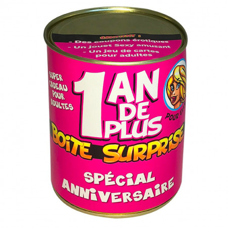 Boîte surprise anniversaire Femme