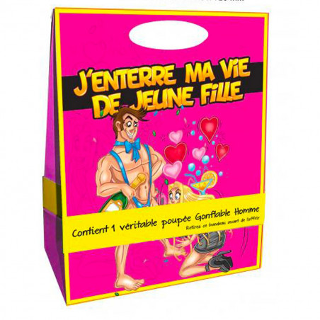 Poupée gonflable homme enterrement vie de jeune fille