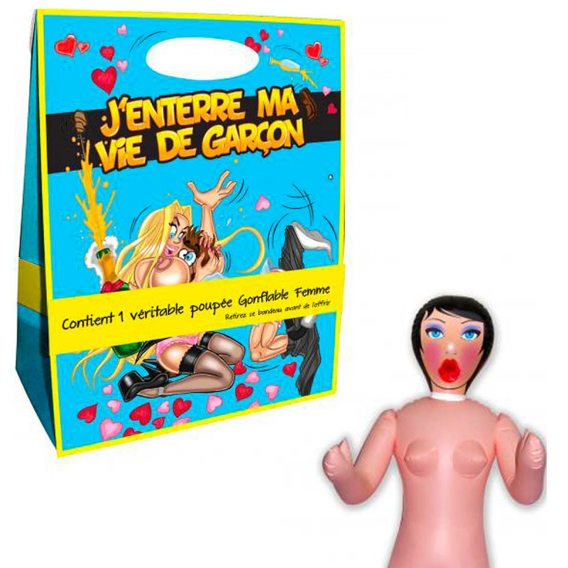 Poupée gonflable enterrement vie de garçon