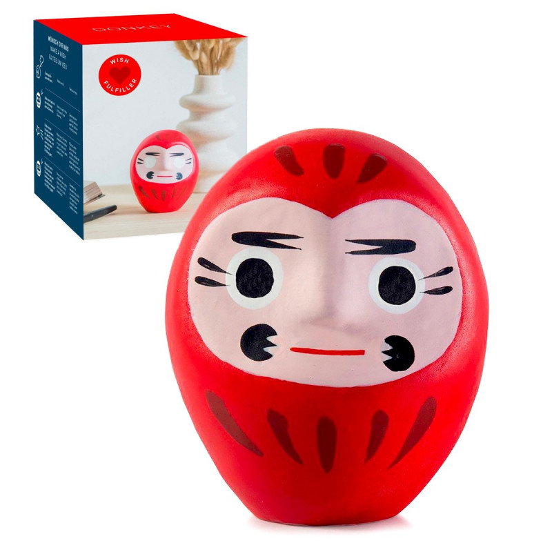 DARUMA Rouge Figurine Japonaise 9 Cm | Décoration | Mistral Bonsai