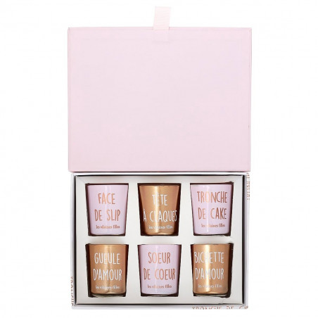Coffret bougies mots doux