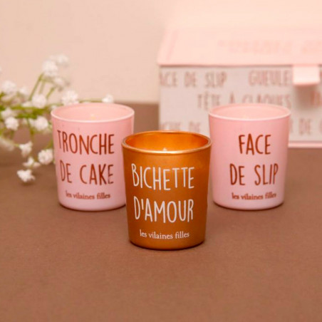 Coffret bougies mots doux