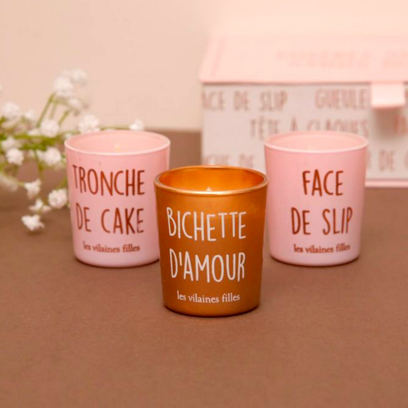 Coffret bougies mots doux