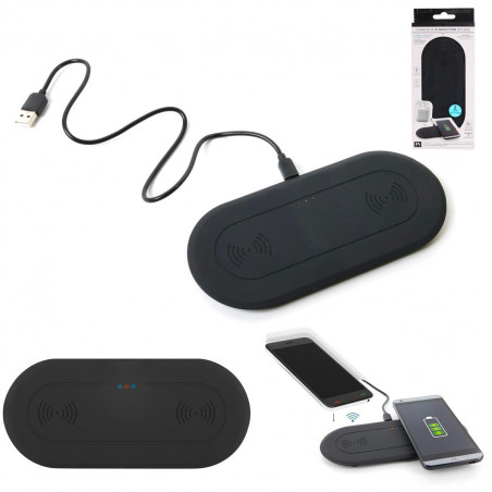 Chargeur induction double