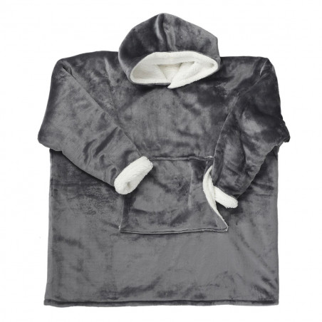 Sweat Plaid géant à capuche