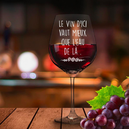 Verre à vin citation humoristique