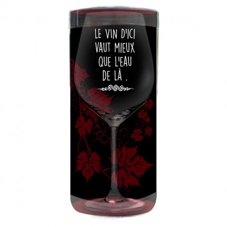 Verre à vin citation humoristique