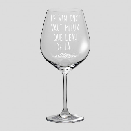 Verre à vin citation humoristique