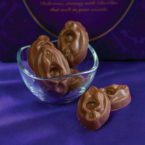 ChoClits – Chocolats Humoristiques en Forme de Sexe Féminin – Boîte de 6 - Mycrazystuff