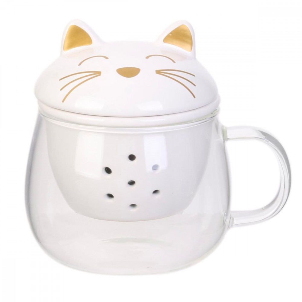 Mug infuseur chat