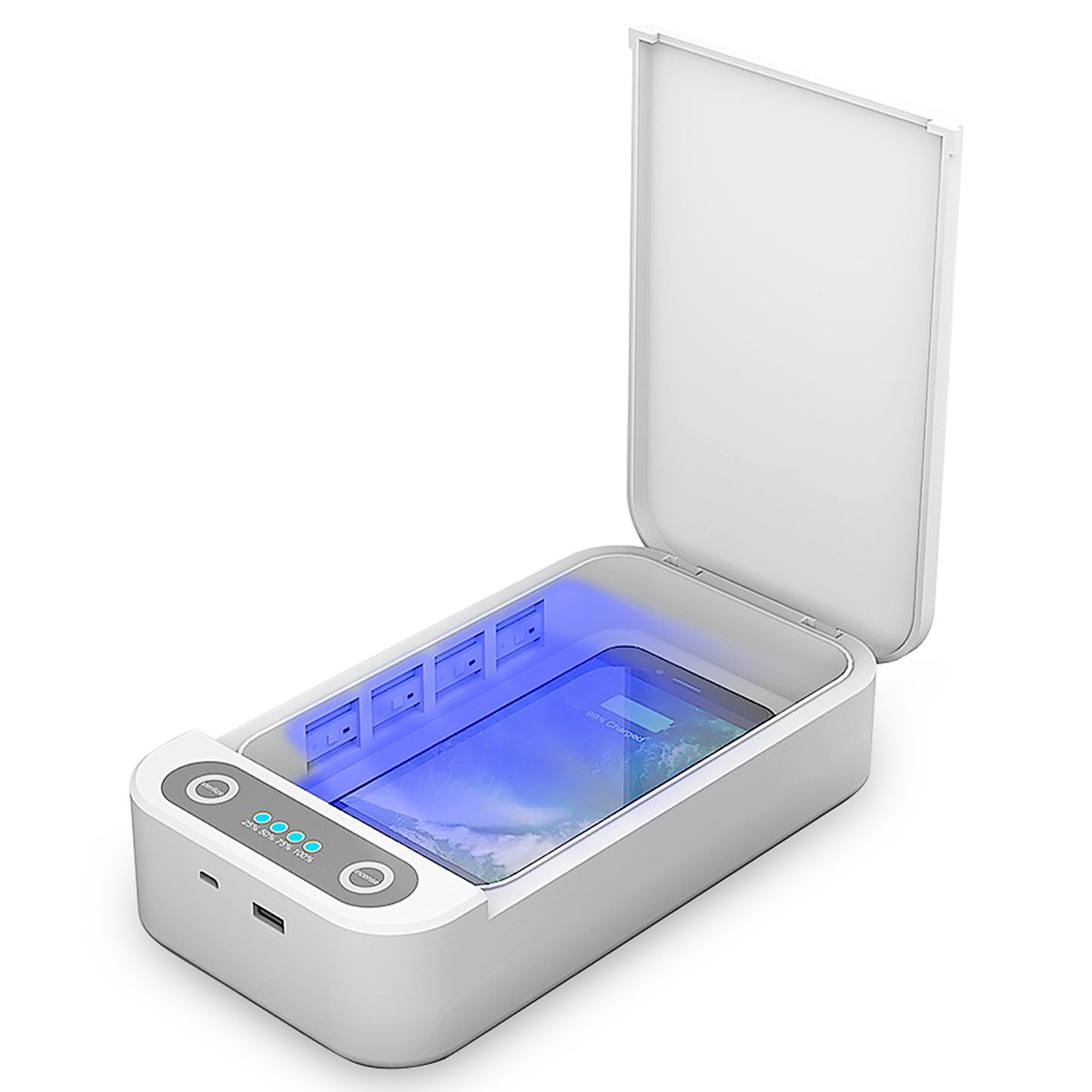 Chargeur sans Fil & Stérilisateur UV - Gadget High-Tech Hygiénique