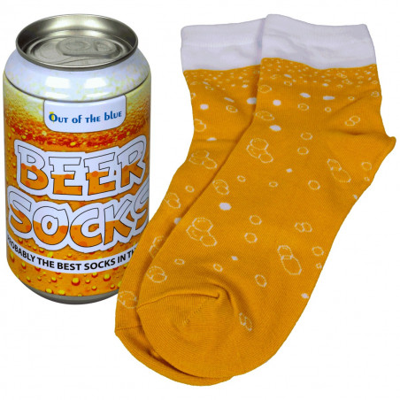 Canette chaussettes bière
