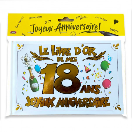 Livre d'or 18 ans