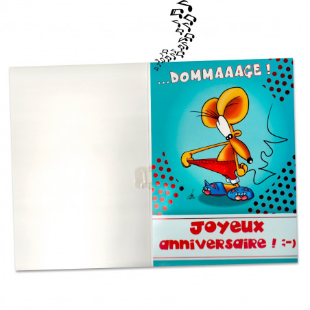 Carte anniversaire musicale "Sex Bomb"