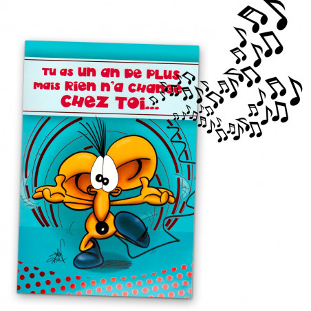 Carte anniversaire musicale "Sex Bomb"