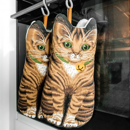 Paire de gants de cuisine Chat