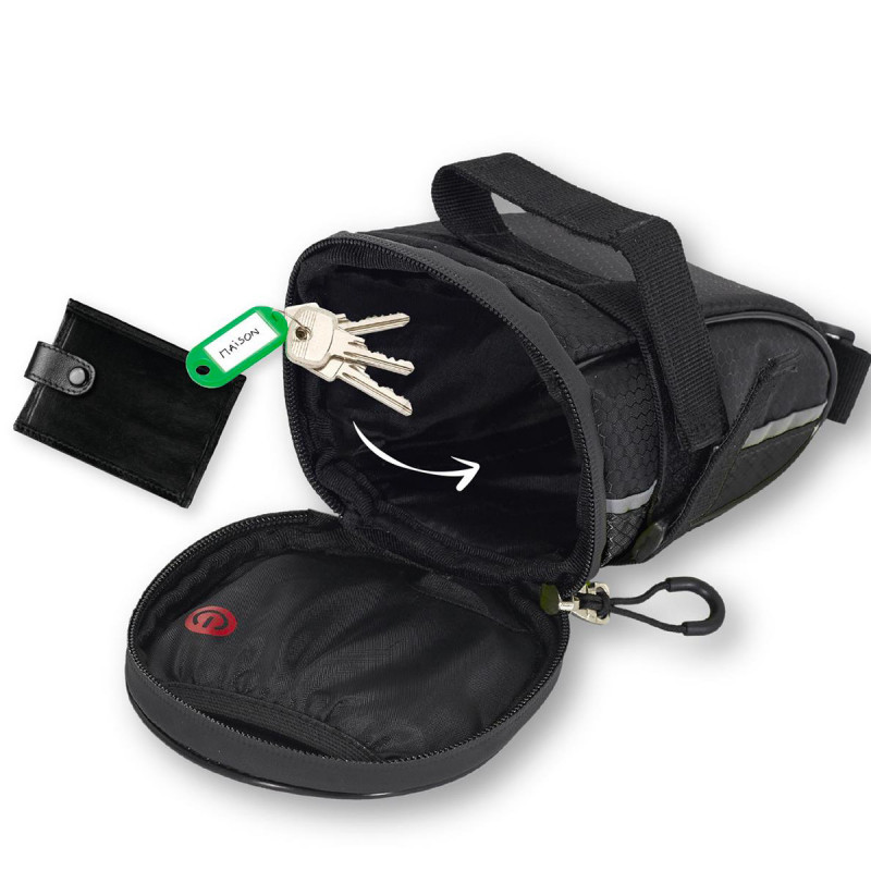 Sacoche pour vélo avec signalisation LED sans fil