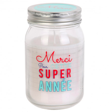 Lot de 2 bougies Merci Maîtresse