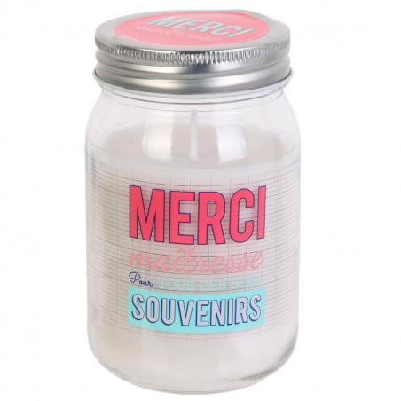 Lot de 2 bougies Merci Maîtresse