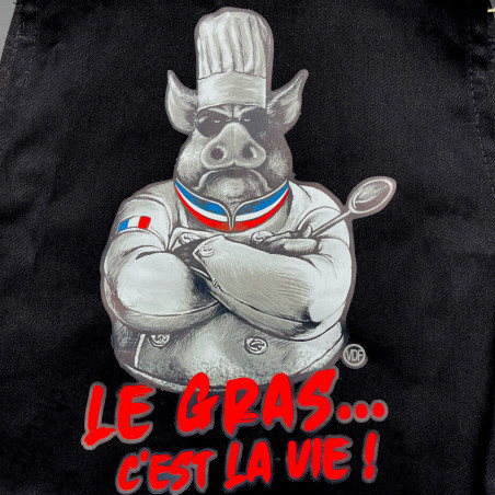 Tablier le gras c'est la vie