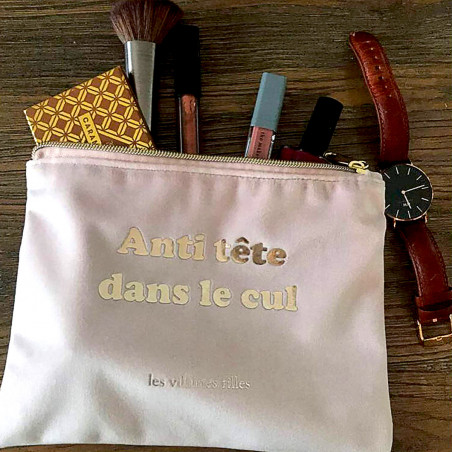 Trousse velours anti-tête dans le cul