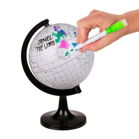 Globe terrestre à colorier