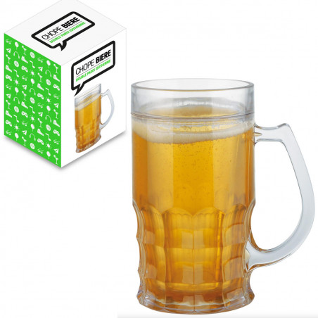 Chope à bière réfrigérée illusion