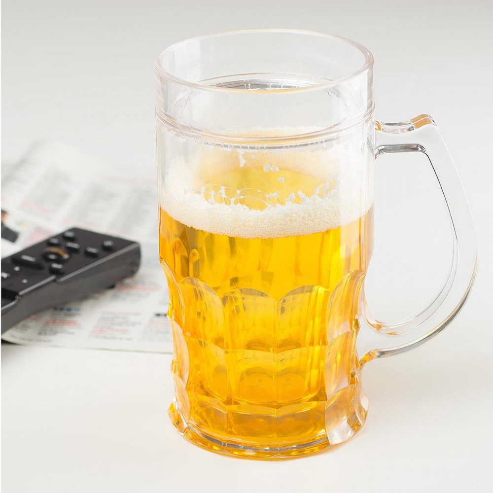 Chope à bière réfrigérée illusion