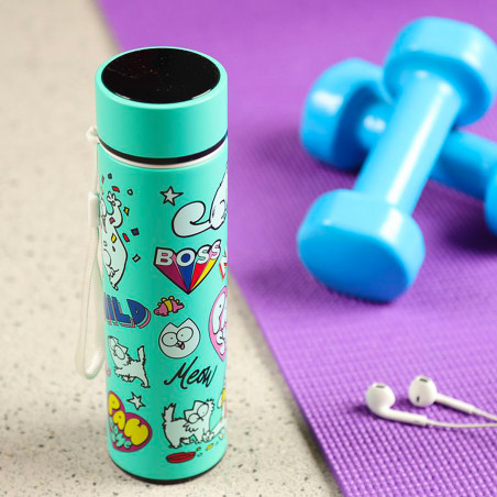 Bouteille isotherme thermomètre Simon's Cat