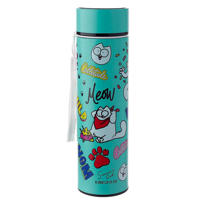 Bouteille isotherme thermomètre Simon's Cat