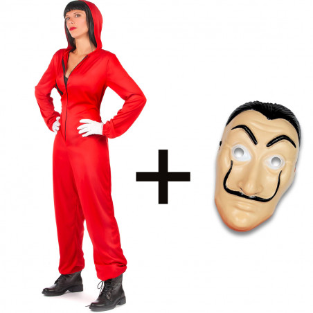 Déguisement Casa de Papel, combinaison + masque
