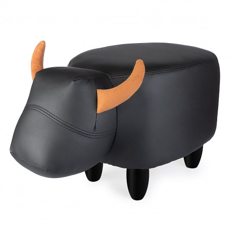 Pouf Vache noire