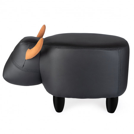 Pouf Vache noire