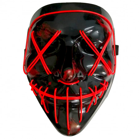 Masque lumineux rouge